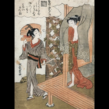 「やつし源氏 夕がほ」 礒田湖龍斎 （1772-81年）