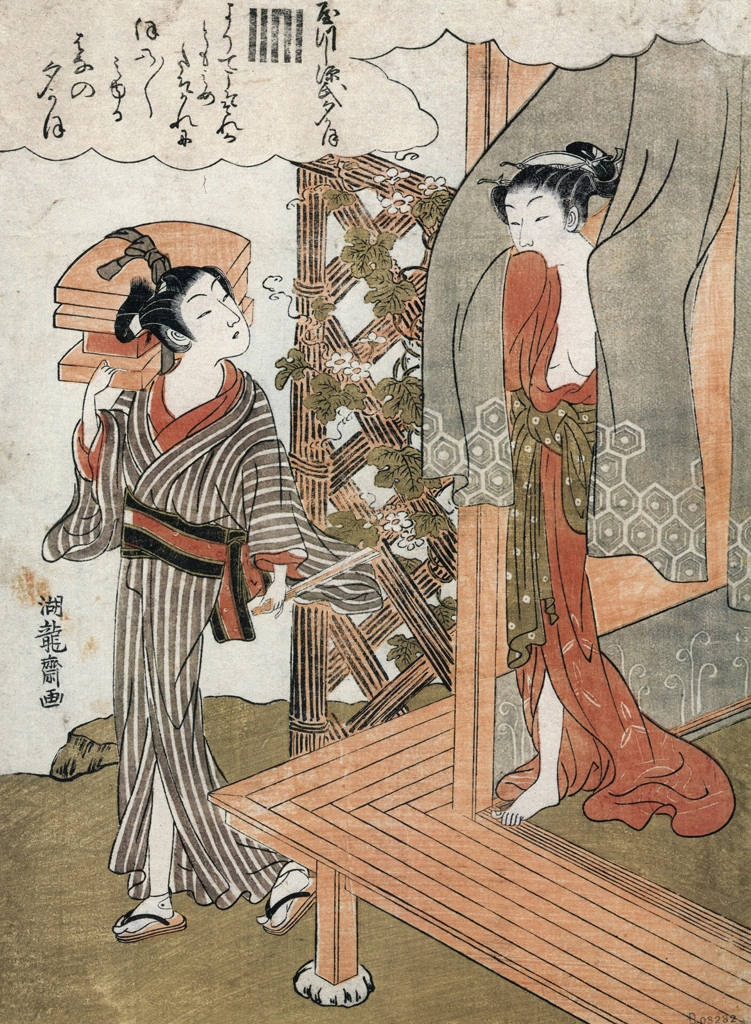 「やつし源氏 夕がほ」 礒田湖龍斎 （1772-81年） | 秘蔵浮世絵大観 8 パリ国立図書館より