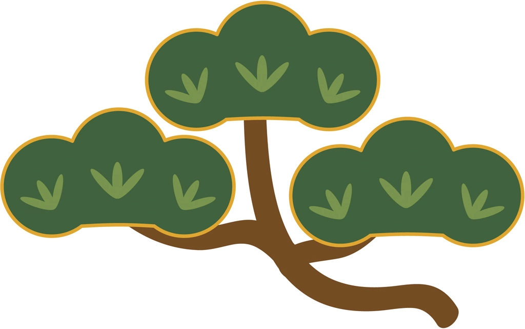 Set of 3 Pine Icon Illustrations and Vectors | Pine Branch and Leaves Icon
