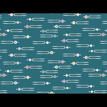5種類の簪柄の背景イラストとベクター