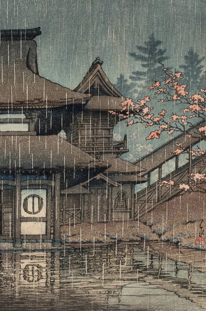 「日本風景集 東日本篇 仙台山之寺」 川瀬巴水 （1933年） | 3