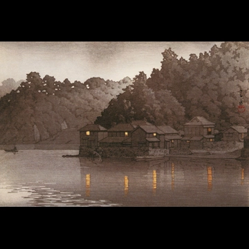 「月之江之浦」 川瀬巴水 （1939年）