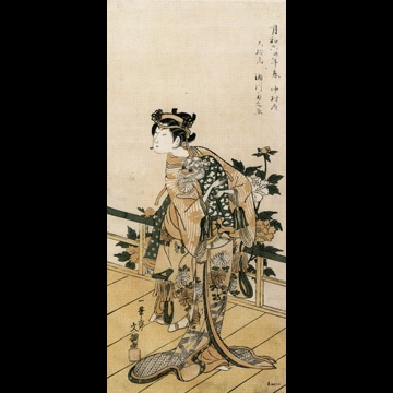 「二代目瀬川菊之丞の大磯の虎」 一筆斎文調 （1769年）