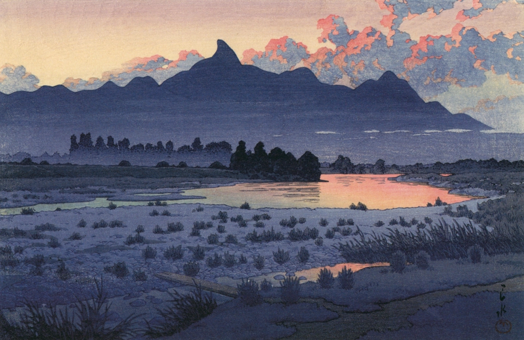 Shikishimagawara, Maebashi by Hasui Kawase (1942) | from Hasui Kawase Art Works Collection Revised Edition