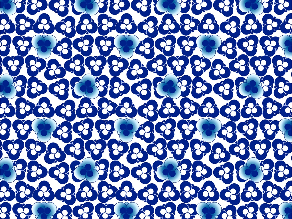 Set of 5 Three Monkeys Crest Pattern Illustrations and Vectors | Blue and White