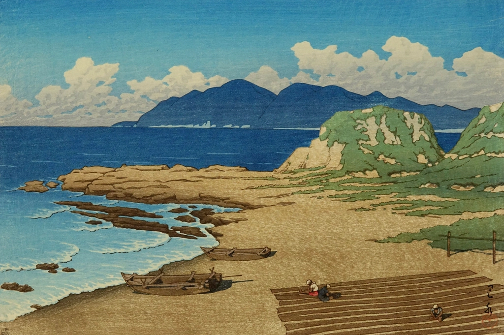 Mera in Boshu by Hasui Kawase (1949) | 2
