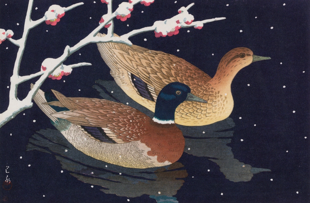 「真鴨」 川瀬巴水 （1950年） | 川瀬巴水作品集より