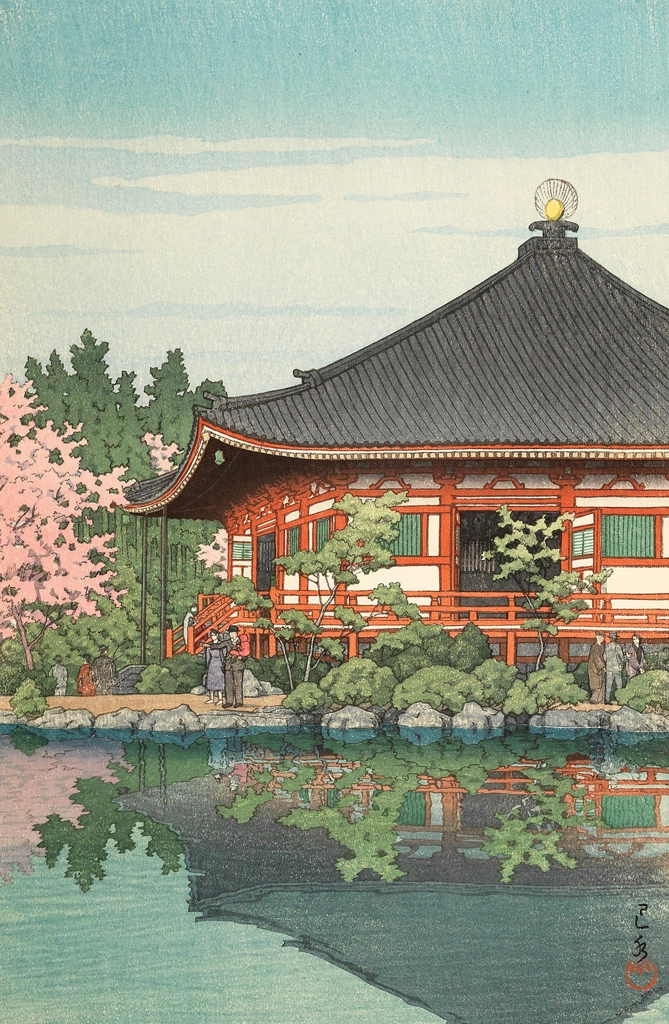 「醍醐伝法院（京都）」 川瀬巴水 （1950年） | 2
