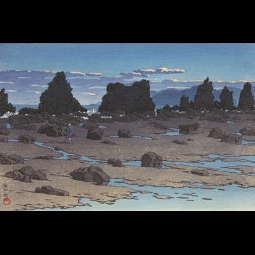 Rock at Kushimoto by Hasui Kawase (1950)