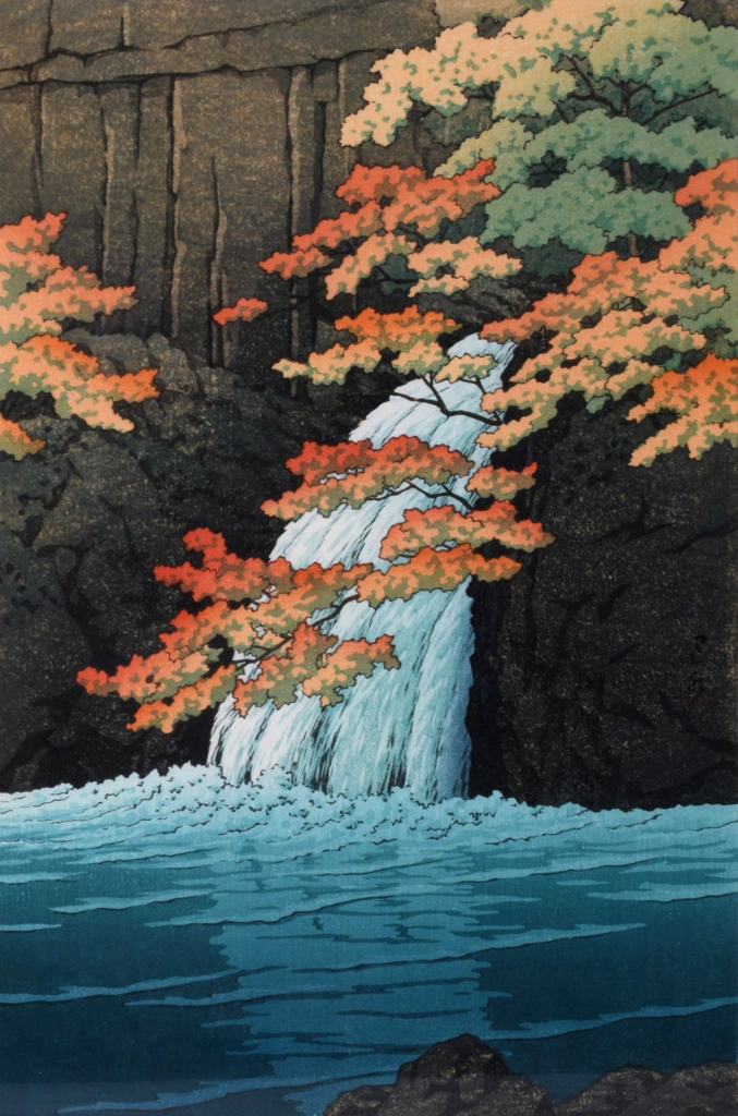「赤目千手瀧」 川瀬巴水 （1951年） | 2