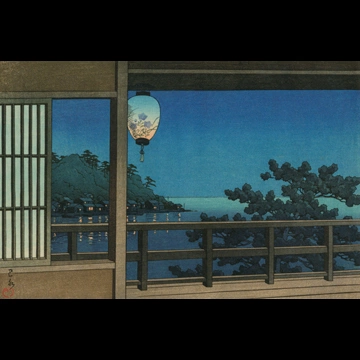 「江の島」 川瀬巴水 （1952年）
