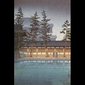 「奈良大仏殿」 川瀬巴水 （1950年）