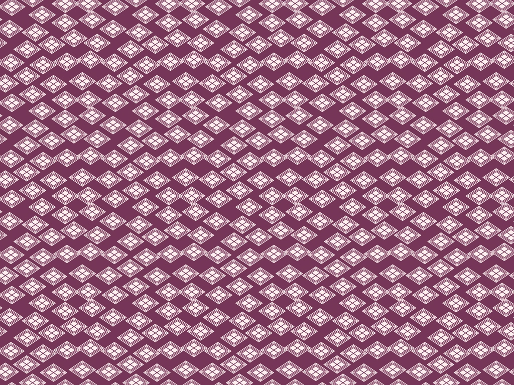 5種類の菱紋様の背景イラストとベクター | 赤紫色