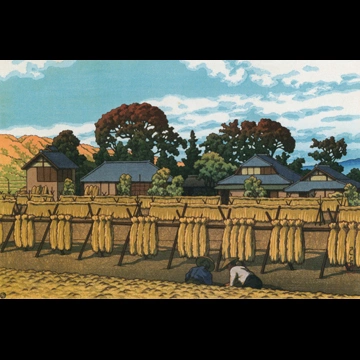 「金郷村（茨城県）」 川瀬巴水 （1954年）