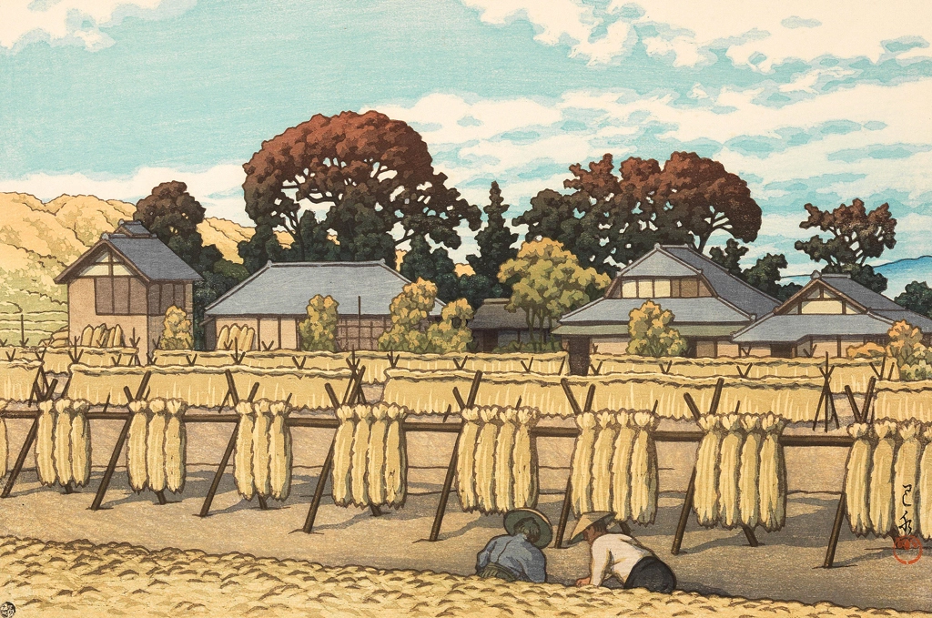 「金郷村（茨城県）」 川瀬巴水 （1954年） | 3