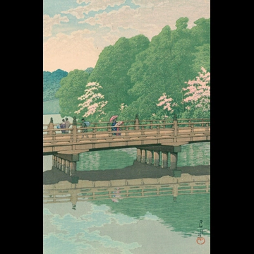 「赤坂弁慶橋」 川瀬巴水 （1931年）
