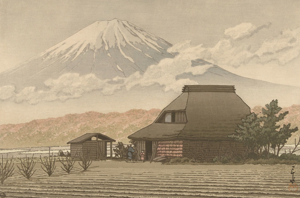 「鳴沢の富士」 川瀬巴水 （1936年） | 1