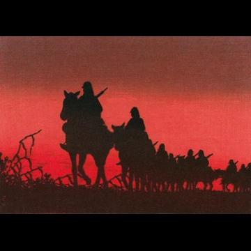 「あかい夕日」 川瀬巴水 （1937年）