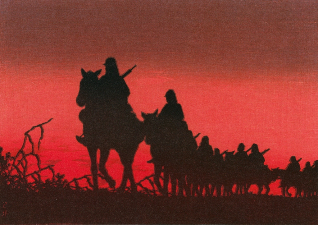 Red Sunset by Hasui Kawase (1937) | from Hasui Kawase Art Works Collection Revised Edition