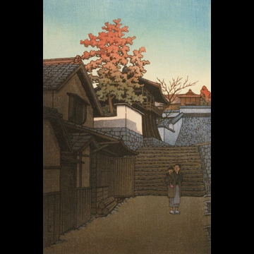 「赤穂新浜正福寺」 川瀬巴水 （1950年）