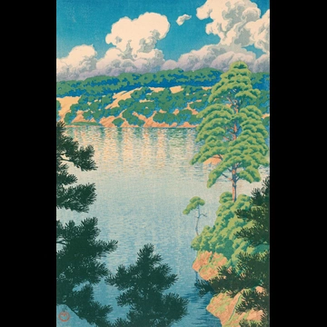 「旅みやげ 第三集 秋田空巣沼」 川瀬巴水 （1927年）