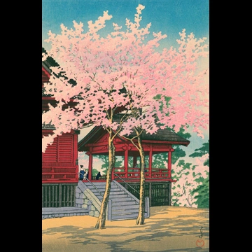「東京二十景 上野清水堂」 川瀬巴水 （1928年）