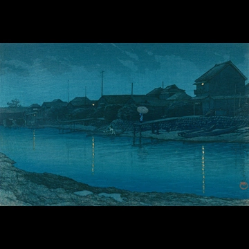 「東京二十景 大森海岸」 川瀬巴水 （1930年）