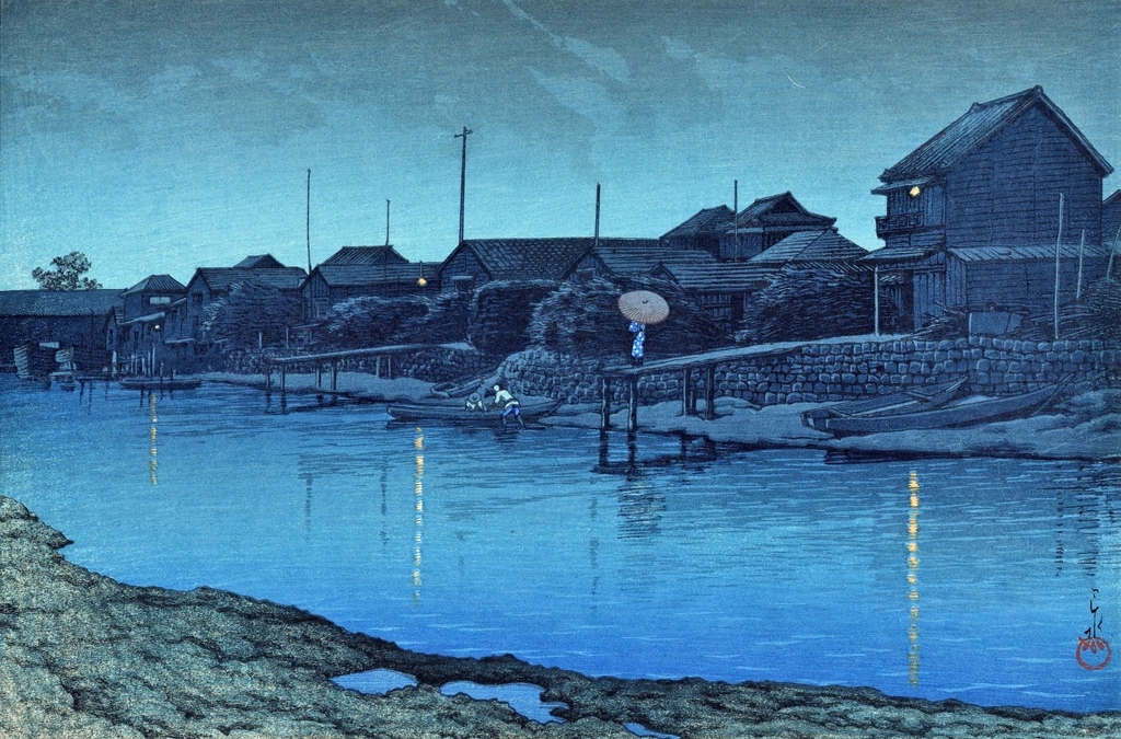 「東京二十景 大森海岸」 川瀬巴水 （1930年） | 2