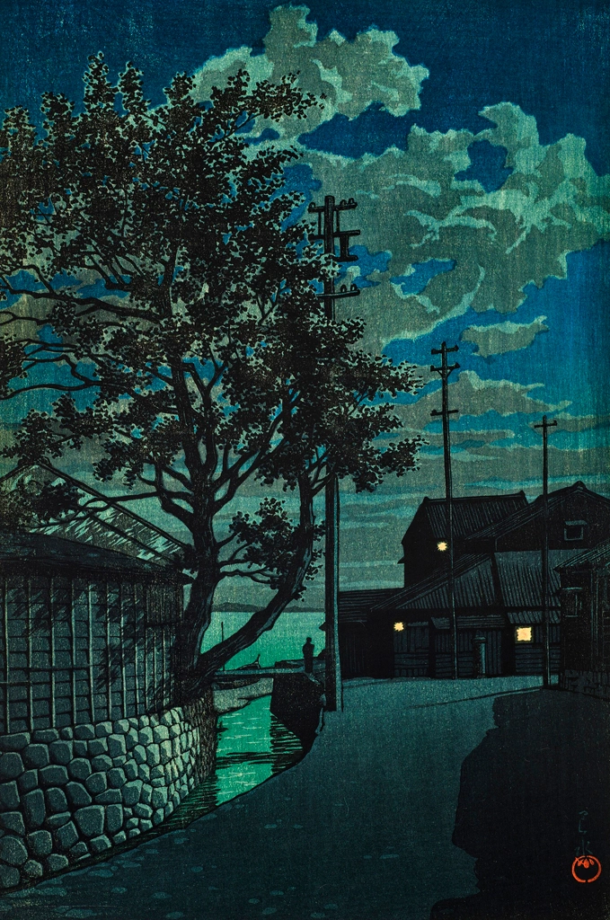 「旅みやげ 第三集 尾州亀崎」 川瀬巴水 （1928年） | 2