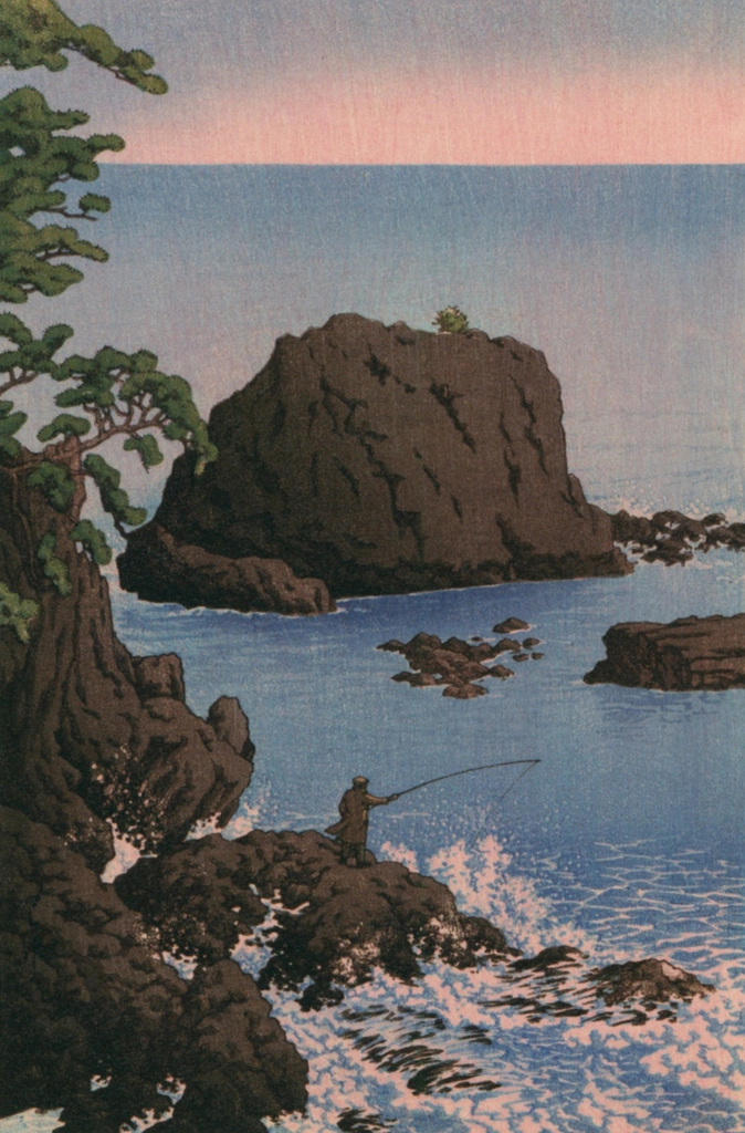 Shore of Nishikigaura, Atami  by Hasui Kawase (1940) | from Hasui Kawase Art Works Collection Revised Edition