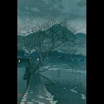 「旅みやげ 第三集 別府の夕」 川瀬巴水 （1929年）