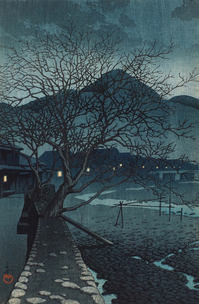 「旅みやげ 第三集 別府の夕」 川瀬巴水 （1929年） | 2