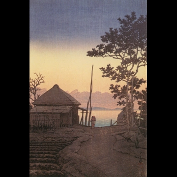 「麻生の夕（茨城県）」 川瀬巴水 （1936年）