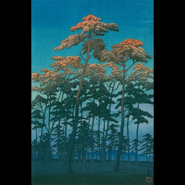 「大宮氷川公園」 川瀬巴水 （1930年）