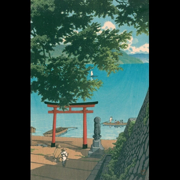 「中禅寺湖 歌ヶ浜」 川瀬巴水 （1931年）