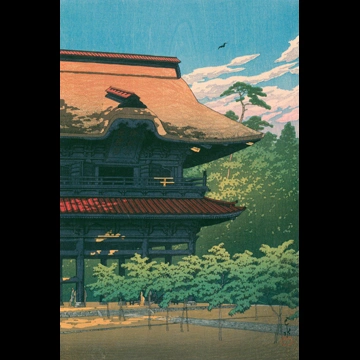 「鎌倉建長寺」 川瀬巴水 （1933年）