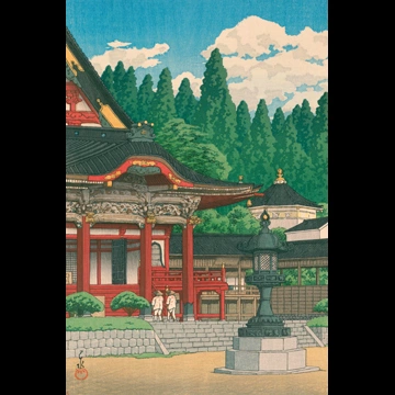 「身延山久遠寺」 川瀬巴水 （1930年）