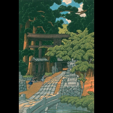 「熊谷大雷神社」 川瀬巴水 （1932年）