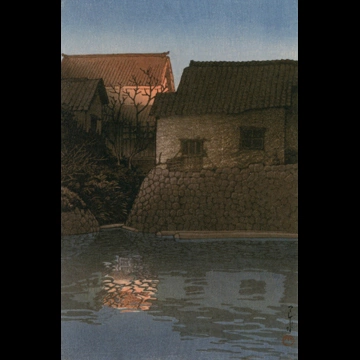「日本風景集II 関西篇 讃州豊浜」 川瀬巴水 （1936年）