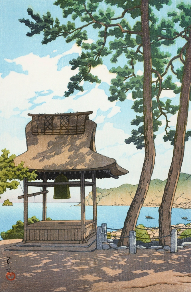「伊豆伊東松月院」 川瀬巴水 （1933年） | 2