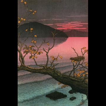 「日本風景集 東日本篇 十和田子之口」 川瀬巴水 （1933年）