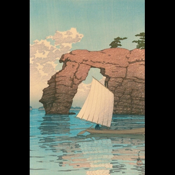 「日風景集 東日本篇 松島材木島」 川瀬巴水 （1933年）