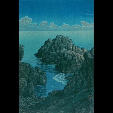 「八之戸深久保」 川瀬巴水 （1933年）