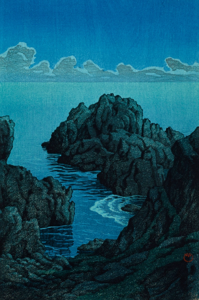 「八之戸深久保」 川瀬巴水 （1933年） | 2