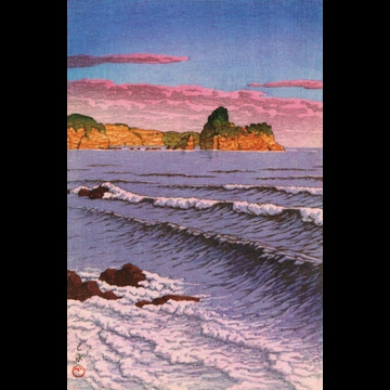 「日本風景集 東日本篇  後志美国（朝海）」 川瀬巴水 （1932年）