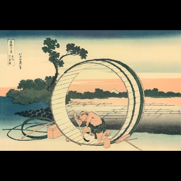 「富嶽三十六景 尾州不二見原」 葛飾北斎 （1830年頃）