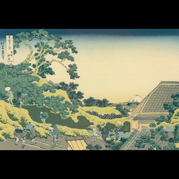 「富嶽三十六景 東都駿台」 葛飾北斎 （1830年頃）