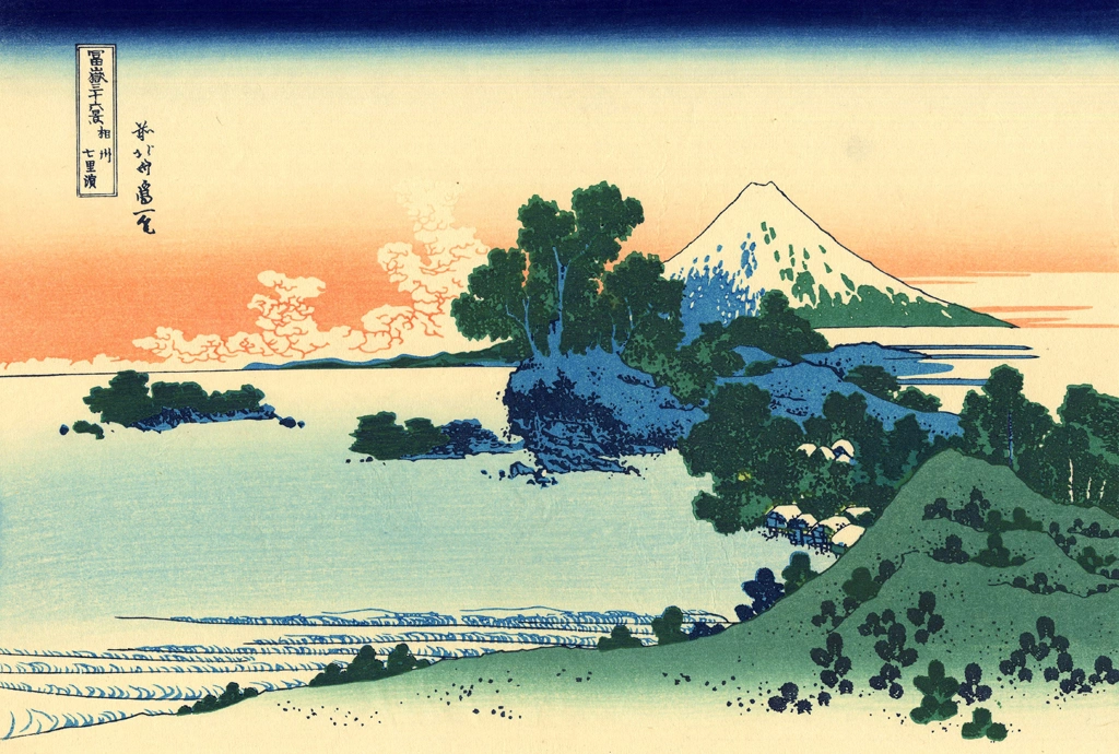 Thirty-Six Views of Mount Fuji: Shichirigahama in Sagami Province by Katsushika Hokusai (circa 1830) | 5