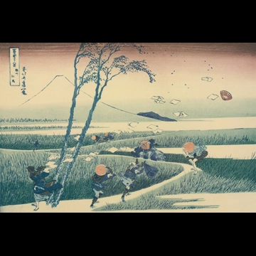 「富嶽三十六景 駿州江尻」 葛飾北斎 （1830年頃）