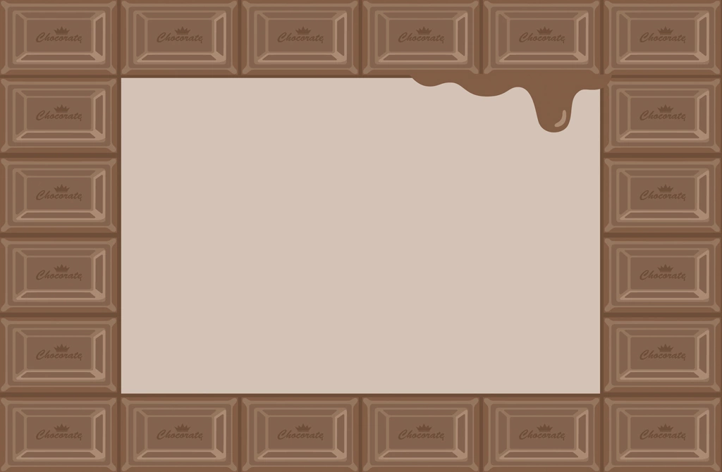 Set of 3 Chocolate Bar Frame Background Illustrations and Vectors | Chocolate